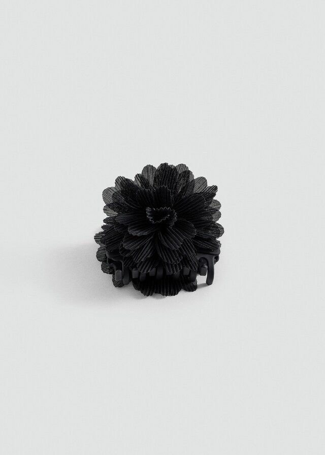 Mango Haarspange Blume Textur Black Friday Preise