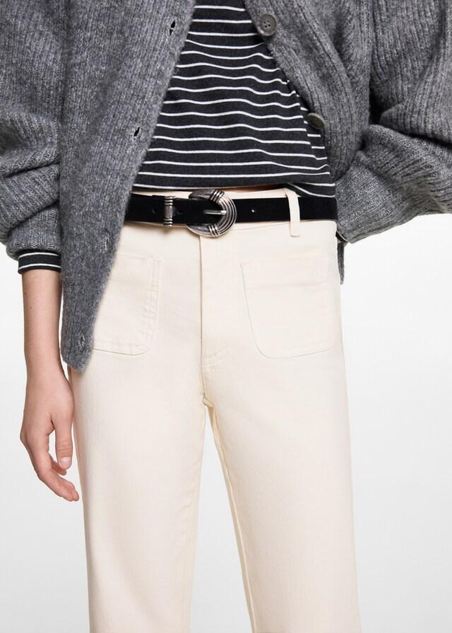 Mango Flared Jeans mit Taschen Preisnachlass