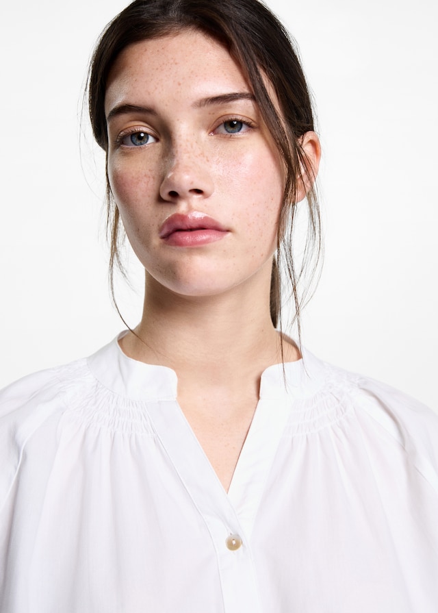 Mango Bluse mit Ballonärmeln Top Angebot