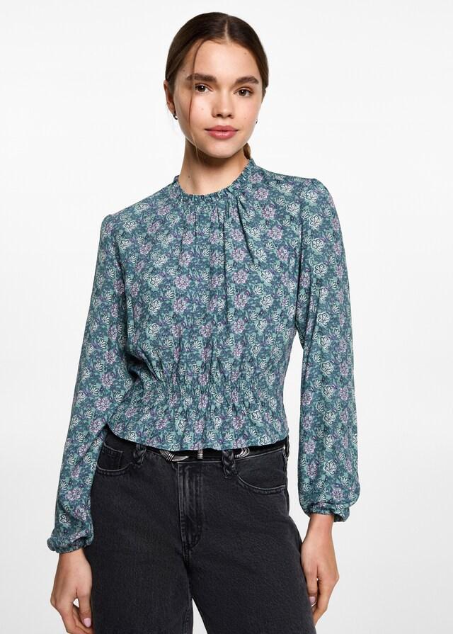 Mango Bluse mit Blumenmuster Neueste Mode