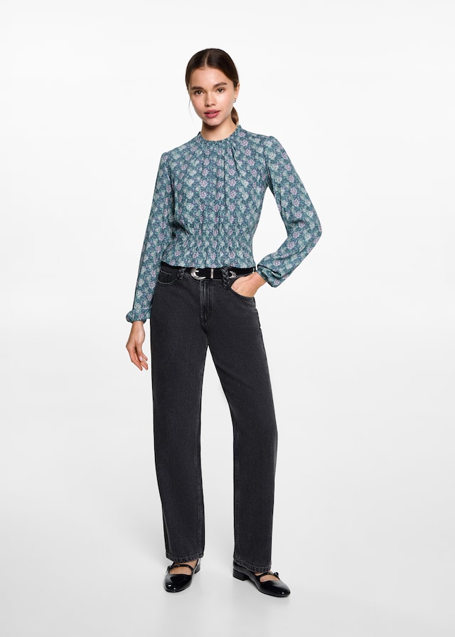 Mango Bluse mit Blumenmuster Neueste Mode