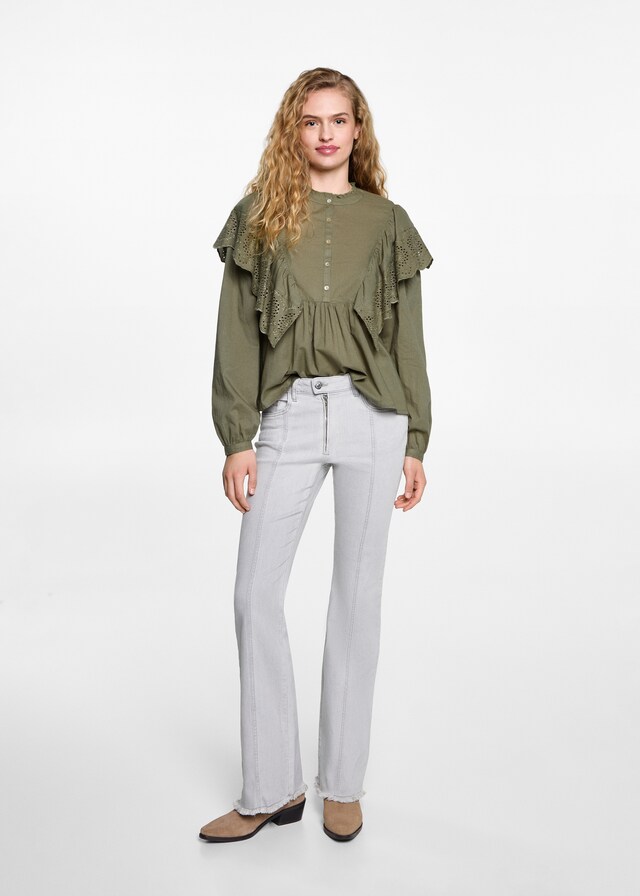 Mango Rüschenbluse Exklusive Angebote