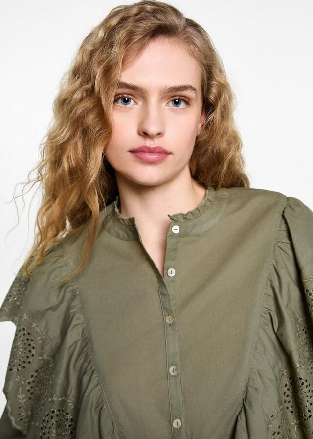 Mango Rüschenbluse Exklusive Angebote