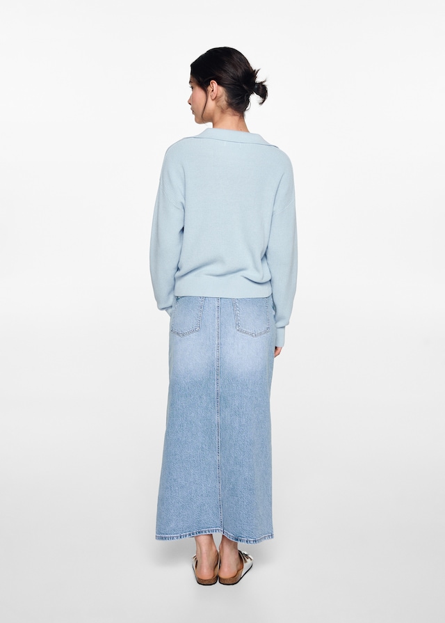 Mango Pullover mit Polo-Kragen Begrenzte Freigabe