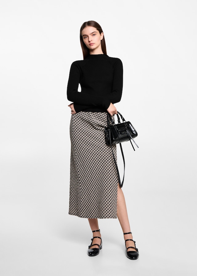 Mango Ripp-Pullover mit Rollkragen JETZT KAUFEN