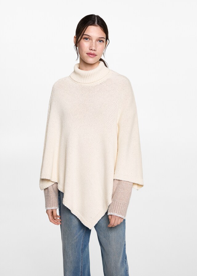 Mango Strickponcho Neueste Stile