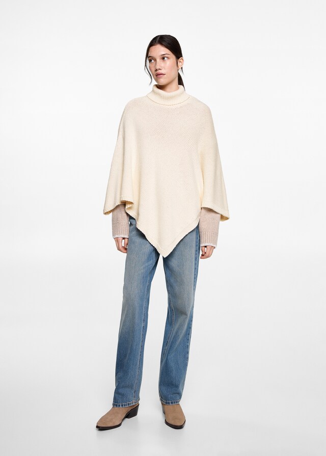 Mango Strickponcho Neueste Stile