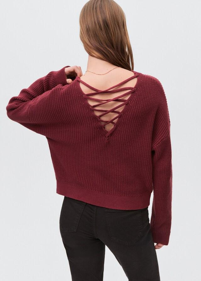 Mango Strickpullover mit Schlitzen Letzter Tag