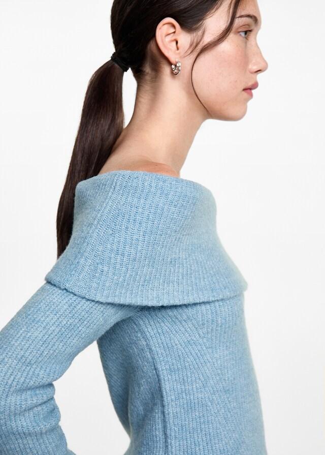 Mango Schulterfreier Strickpullover Zeitbegrenzte Promotion