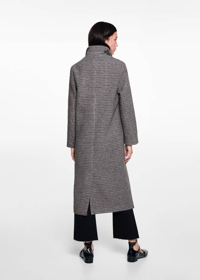 Mango Wollmantel mit Hahnentritt Bis zu 50% Rabatt