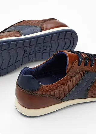 bonprix Robuster Bugatti Sneaker aus Leder - braun - Herren Meist gekauft