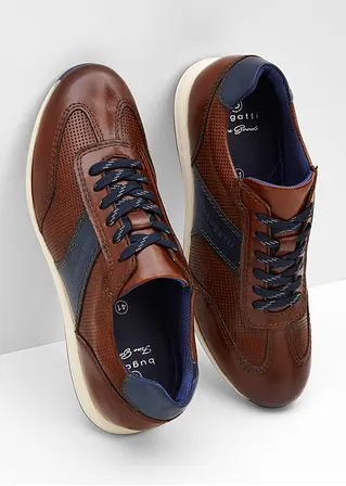 bonprix Robuster Bugatti Sneaker aus Leder - braun - Herren Meist gekauft