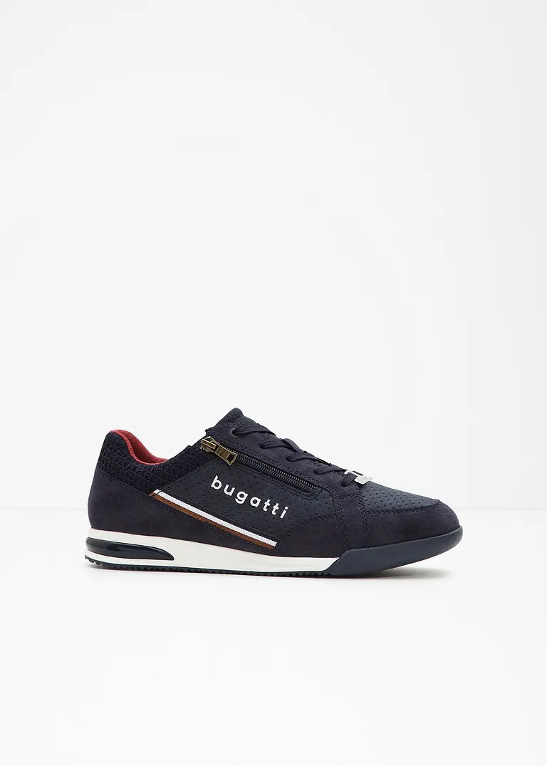 bonprix Lässiger Bugatti Sneaker mit Reißverschluss - blau Blitzverkäufe