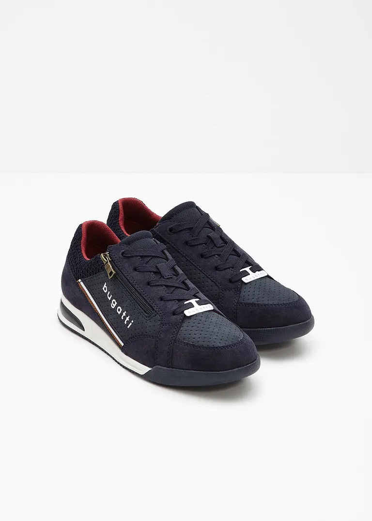bonprix Lässiger Bugatti Sneaker mit Reißverschluss - blau Blitzverkäufe