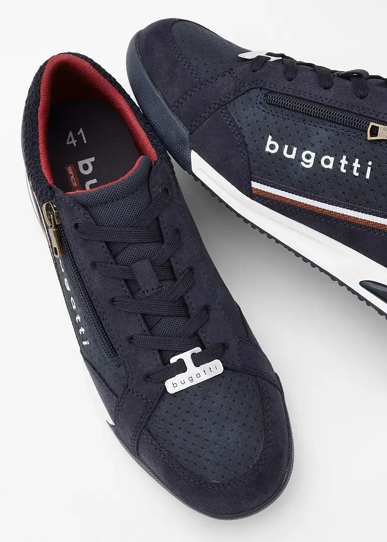 bonprix Lässiger Bugatti Sneaker mit Reißverschluss - blau Blitzverkäufe