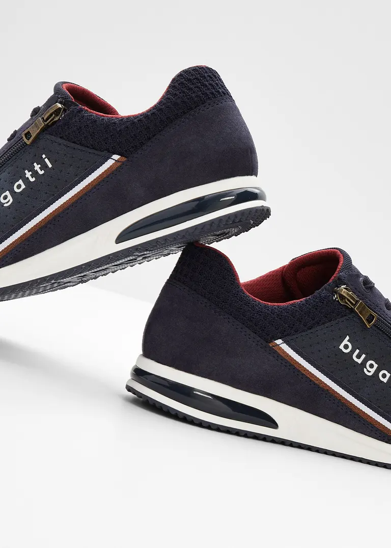 bonprix Lässiger Bugatti Sneaker mit Reißverschluss - blau Blitzverkäufe