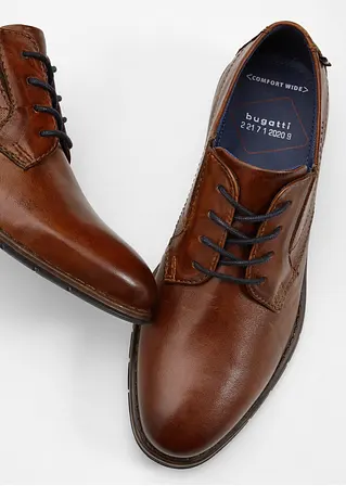bonprix Eleganter Bugatti Schnürschuh aus Leder - braun Kostenloser Versand
