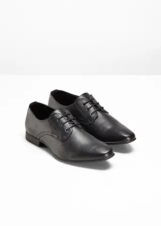 bonprix Klassischer Herren-Schnürschuh in eleganter Optik - schwarz Fabrikpreis