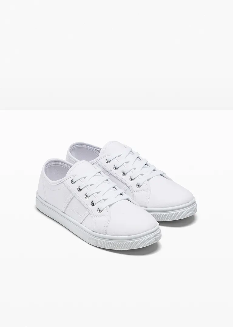 bonprix Modischer Sneaker mit Regenbogen Detail - weiß - Damen Günstig kaufen