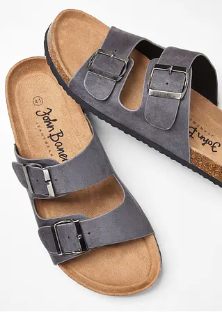 bonprix Schöne Pantolette im Casual-Look - grau - Herren Großer Ausverkauf
