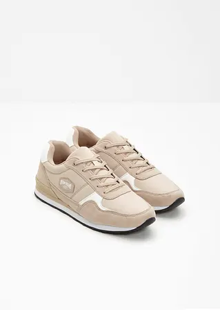 bonprix Sportlicher Sneaker mit Schnürung - beige - Herren Saisonschlussverkauf