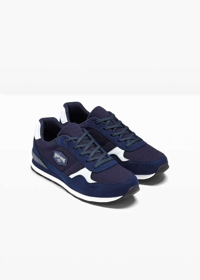 bonprix Sportlicher Sneaker mit Schnürung - blau - Herren Black Friday