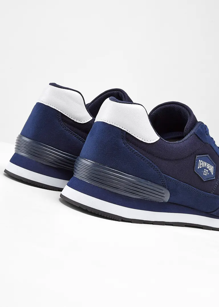 bonprix Sportlicher Sneaker mit Schnürung - blau - Herren Black Friday