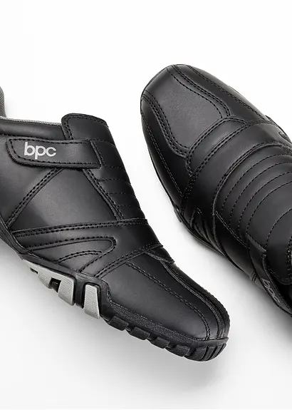 bonprix Lässiger Freizeitslipper für Ihn mit Klettverschluss - schwarz Jubiläumsangebot