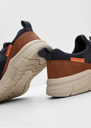 bonprix Sportlicher Bugatti Sneaker mit Materialmix - blau Lagerräumung