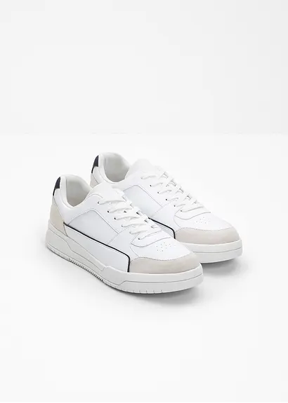 bonprix Lässiger Sneaker mit sportlichen Details - weiß Heißer Verkauf