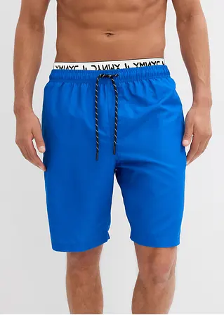 bonprix Trendige Badeshorts mit dekorativem Gummibund - blau Tägliche Deals