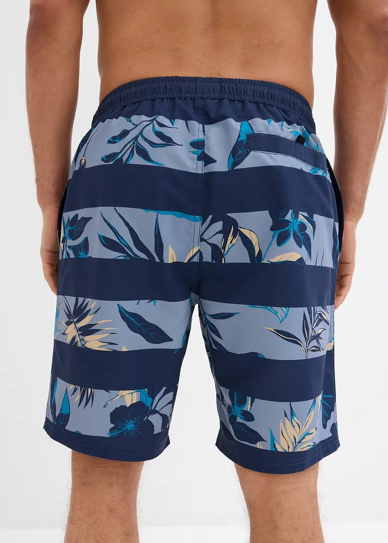 bonprix Modische Badeshorts mit schönem Druck - blau - Herren Sonderangebote