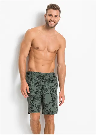 bonprix Sportliche Badeshorts mit modischem Druck - grün Tiefpreis