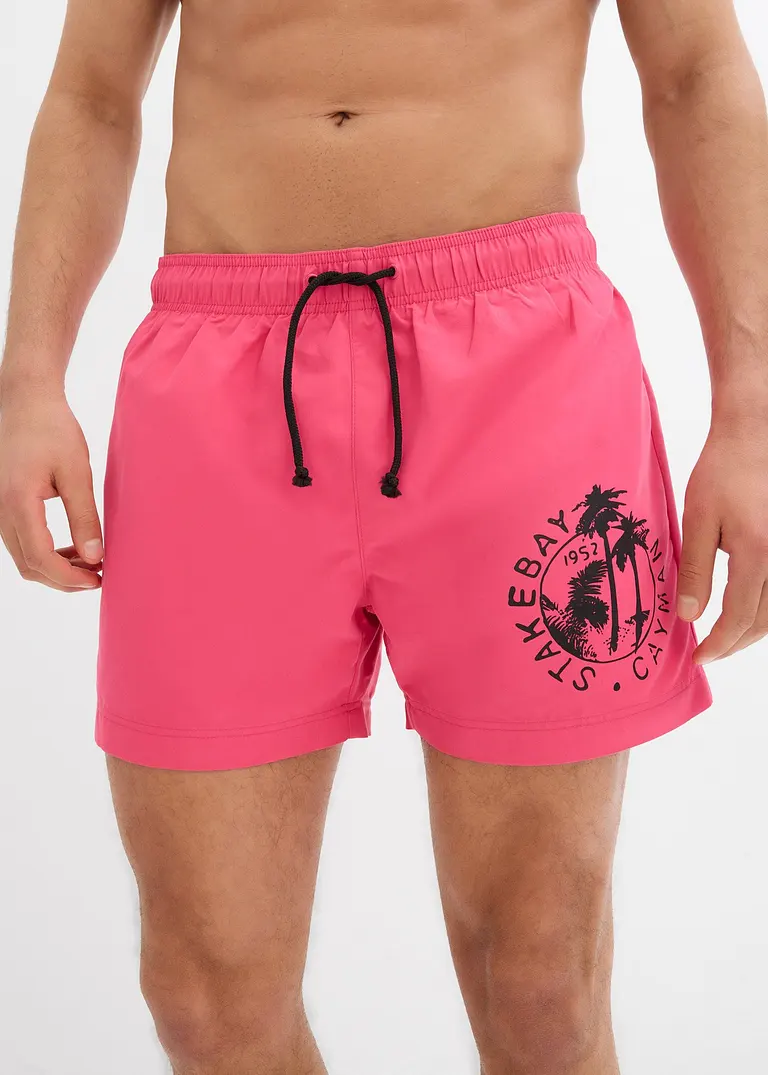 bonprix Sommerliche Badeshorts mit einer Tasche hinten. - pink Kostenlose Rückgabe
