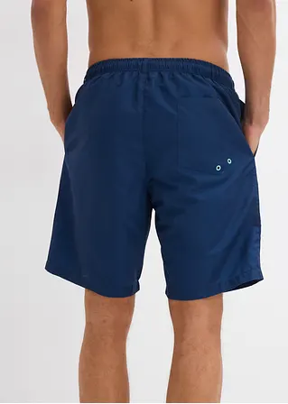 bonprix Bequeme Badeshorts mit dekorativem Druck - blau Letzte 3 Tage
