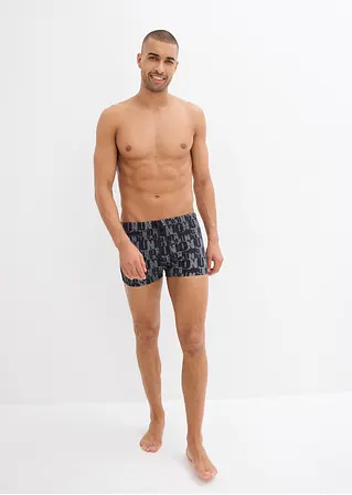 bonprix Modische Badehose mit trendigem Druck - schwarz Letzter Tag