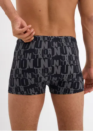 bonprix Modische Badehose mit trendigem Druck - schwarz Letzter Tag