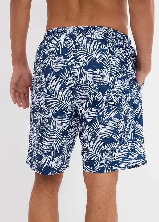 bonprix Modische Badeshorts mit tollem Druck - blau - Herren Zeitbegrenzte Promotion