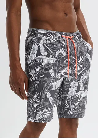 bonprix Sommerlich bedruckte Strand-Bermuda - grau - Herren Bis zu 60% Rabatt