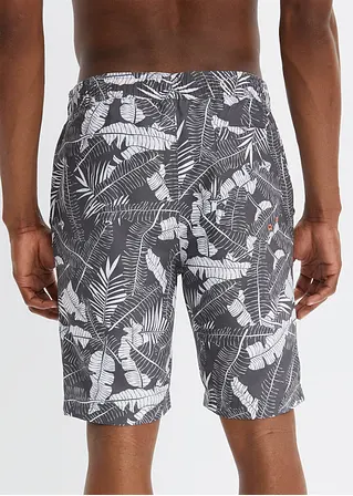 bonprix Sommerlich bedruckte Strand-Bermuda - grau - Herren Bis zu 60% Rabatt
