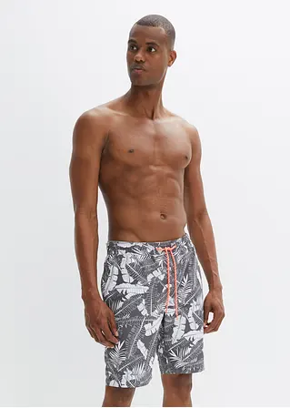 bonprix Sommerlich bedruckte Strand-Bermuda - grau - Herren Bis zu 60% Rabatt