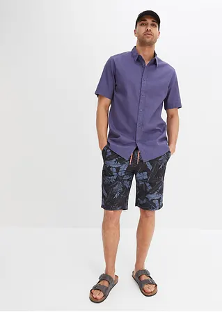 bonprix Sommerlich bedruckte Strand-Bermuda - schwarz - Herren Bis zu 65% Rabatt