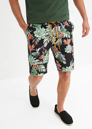 bonprix trendige Strand-Bermuda mit angesagtem Allover-Motiv - schwarz Sonderangebot der Fabrik