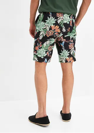 bonprix trendige Strand-Bermuda mit angesagtem Allover-Motiv - schwarz Sonderangebot der Fabrik