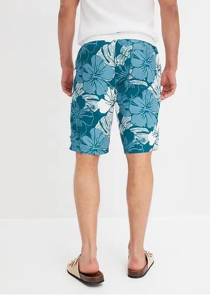 bonprix Sommerlich bedruckte Strand-Bermuda - petrol - Herren Discount Store für neue Produkte