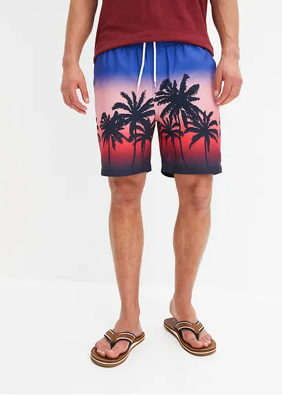 bonprix trendige Strandshorts mit sommerlichem Druckmotiv - blau - Herren Riesige Rabatte