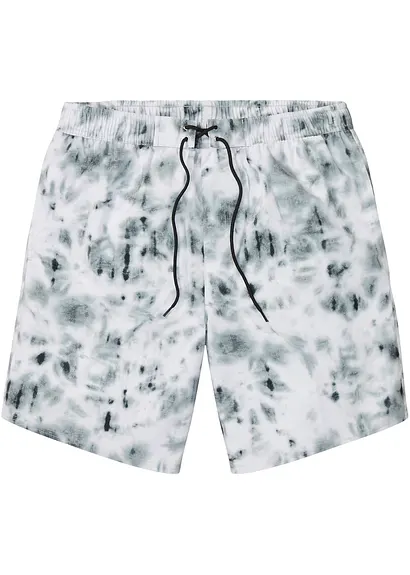 bonprix Schöne Badeshorts mit modischem Print - schwarz Clearance-Verkauf