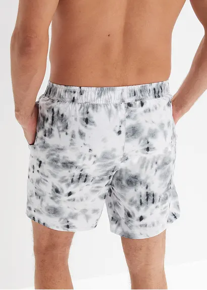 bonprix Schöne Badeshorts mit modischem Print - schwarz Clearance-Verkauf