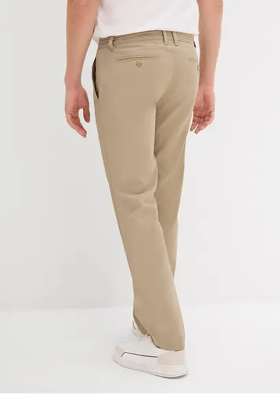 bonprix Moderne Chinohose mit Bundfalte - grün - Herren Im Verkauf