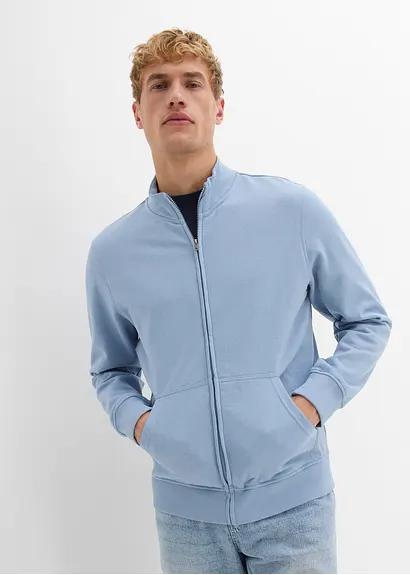 bonprix Sportive Herren Sweatjacke mit lässigen Kängurutaschen - lila Blitzverkäufe